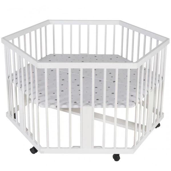 Schardt Solitär 6-Eck Laufgitter Kiefer Weiß Mit Folie Sternchen Grau 1 Schardt Solitär 6-Eck Laufgitter Kiefer Weiß Mit Folie Sternchen Grau