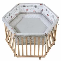 Roba Laufgitter Adam Und Eule Natur, 6-eckig 120 Cm