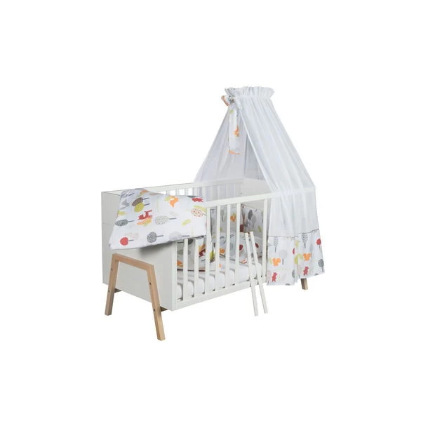 Schardt Holly Nature Kinderbett 70 X 140 Cm Weiß/Natur, Umbaubar 2 Schardt Holly Nature Kinderbett 70 X 140 Cm Weiß/Natur, Umbaubar – Bild 2