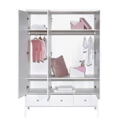 Schardt Holly White Kinderzimmer Mit Umbauseiten Mit Dreitürigem Schrank -Baby Welt Verkauf 06 915 02 02 schrank 3t offen 1