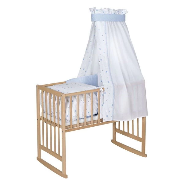 Schardt Multifunktionswiege 5 In 1 Buche Massiv Natur Mit Textiler Ausstattung Herzchen Hellblau 1 Schardt Multifunktionswiege 5 In 1 Buche Massiv Natur Mit Textiler Ausstattung Herzchen Hellblau