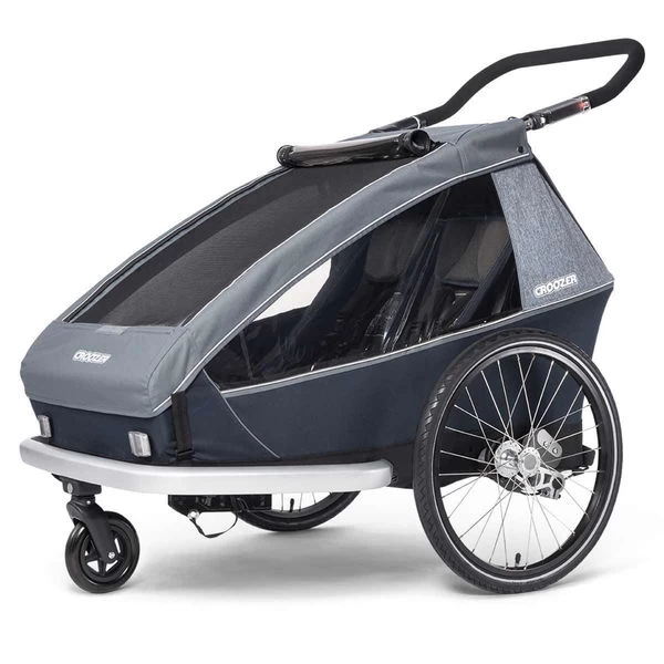 Croozer Kid Vaaya 2 Graphite Blue 2in1 Fahrradanhänger & Buggy-Set – Bild 2