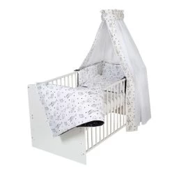 Schardt Vegas Kombi-Kinderbett 70x140 Cm -Baby Welt Verkauf 13 410 1 782 bettset 4 teilig origami black 9