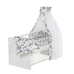 Schardt Jungle Bettset 4- Teilig Mit Bettwäsche, Himmel Und Nestchen