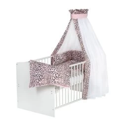 Schardt Leo Pink Bettset 4- Teilig Mit Bettwäsche, Himmel Und Nestchen