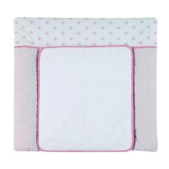 Schardt Wickelauflage Ice Crystal Rosa 80x75 Cm Inkl. Abnehmbarem Frotteebezug