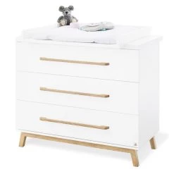 Pinolino Riva Kinderzimmer Breit 2türig Inkl. Wandregal Edelmatt Weiß/Esche Klar Lackiert -Baby Welt Verkauf 133415b 1 1