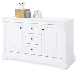 Pinolino Emilia Sparset Extrabreit Inkl. Wandregal Kinderbett & Wickelkommode -Baby Welt Verkauf 133467x 01 2