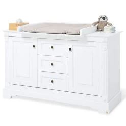 Pinolino Emilia Sparset Extrabreit Inkl. Wandregal Kinderbett & Wickelkommode -Baby Welt Verkauf 133467x 6