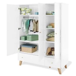 Pinolino Hilda & Pan Kinderzimmer Extrabreit Groß 3türig Inkl. Hausbett -Baby Welt Verkauf 143420g offen 3