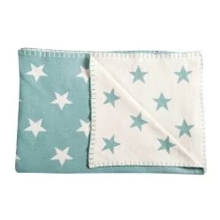 Schardt Kuscheldecke Big Star Mint 95x120 Schmusedecke - 100% Baumwolle