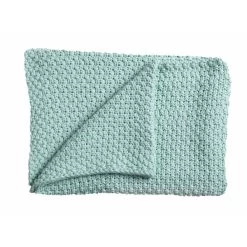 Schardt Strickdecke Mint 75x100 Cm Tagesdecke - 100% Baumwolle
