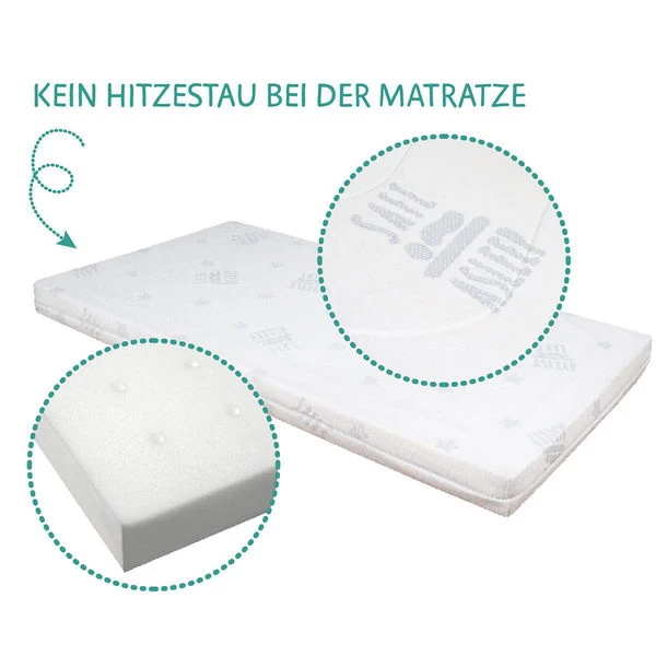 Roba Room Bed Safe Asleep® Sternenzauber - Natur Inkl. Nestchen Air, Matratze & Schlafsack Easy Air 4 Roba Room Bed Safe Asleep® Sternenzauber - Natur Inkl. Nestchen Air, Matratze & Schlafsack Easy Air – Bild 4