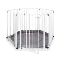 Pinolino Konfigurationsgitter - Weiß Inkl. Bodenmatte - Laufgitter Oder Schutzgitter