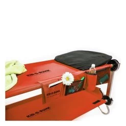 Kid-O-Bunk Campingbett Rot Mit Seitentaschen Etagenbett Von Disc-O-Bed -Baby Welt Verkauf 19808krd organizerkob red 02