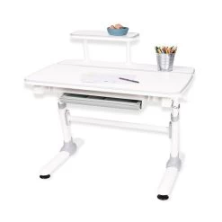 Pinolino Liam Kinderschreibtisch Weiß/grau 1 Schubkasten