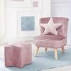 Roba Lil Sofa Set Klein Roba Style Rosa/mauve Inkl. Kindersessel, Sternenhocker & Kissen Stern