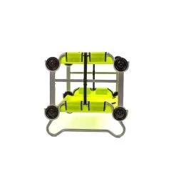 Kid-O-Bunk Campingbett Grün Mit Seitentaschen Etagenbett Von Disc-O-Bed -Baby Welt Verkauf 30005bo kid o bunk gruen etagenbett 2