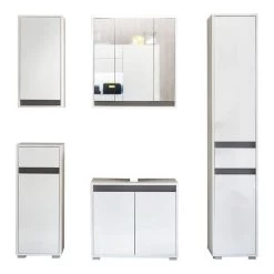 Trendteam Sol Badmöbel 5-teilig Weiß