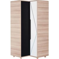 VOX Evolve Eckkleiderschrank Oak/white/black/grey