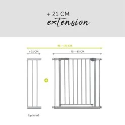 Hauck Stop N Safe 2 Schutzgitter -Baby Welt Verkauf 4007923597316.pt06.stop n safe 2 silver