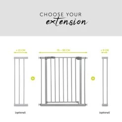 Hauck Stop N Safe 2 Schutzgitter -Baby Welt Verkauf 4007923597316.pt07.stop n safe 2 silver