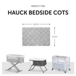 Hauck Bed Me 80x50 Spannbettlaken -Baby Welt Verkauf 4007923599198.pt02.bed me 80x50 cm grey