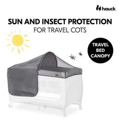 Hauck Travel Bed Canopy Sonnen- & Insektenschutz -Baby Welt Verkauf 4007923599204.pt01.travel bed canopy grey