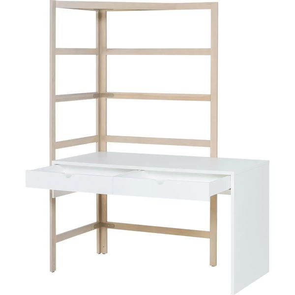 VOX Stige Schreibtisch 140 Cm Weiß / Pinie 2 VOX Stige Schreibtisch 140 Cm Weiß / Pinie – Bild 2