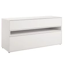 Now! By Hülsta Easy Baukasten 4R Lack-reinweiß 2 Schubladen, 1 Offenes Fach