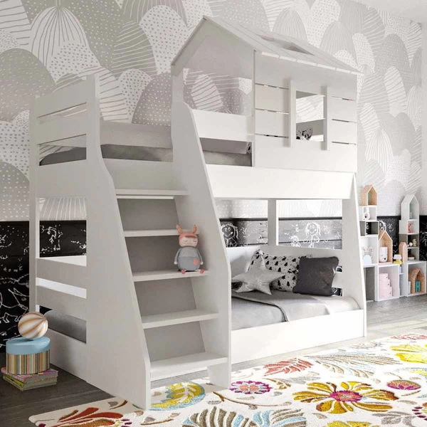 Nature Kid My House Etagenbett Weiß/grau Liegefläche 90/100 X 200 Cm 1 Nature Kid My House Etagenbett Weiß/grau Liegefläche 90/100 X 200 Cm