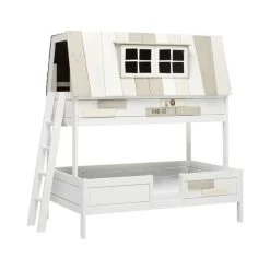 LIFETIME Etagenbett My Hangout 90 & 120x200 Cm Weiß - Deluxe-Lattenrost & Rollrost