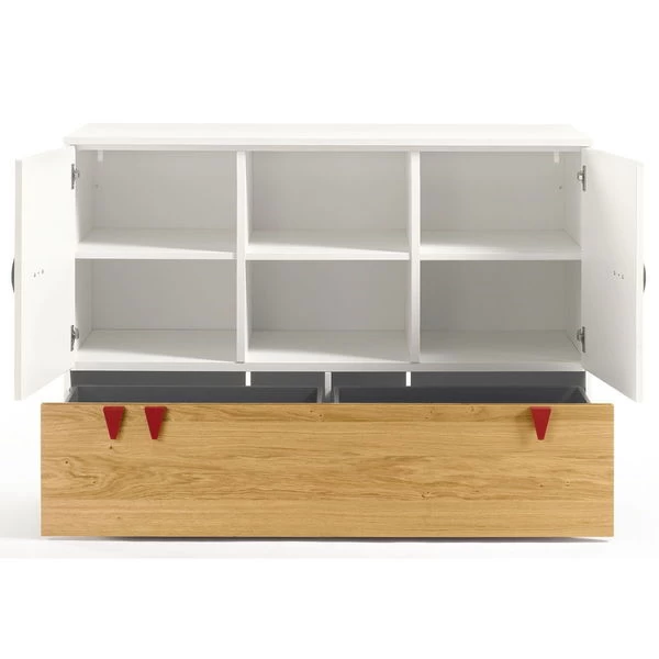 Hülsta Now! Minimo Kommode 2-türig Breit In Schneeweiß/Natureiche 2 Hülsta Now! Minimo Kommode 2-türig Breit In Schneeweiß/Natureiche – Bild 2