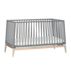 Leander Luna Kinderzimmer Sparset Grau/eiche Babybett Und Kleiderschrank Konfigurierbar -Baby Welt Verkauf 720140 09 leander luna babycot 140x70cm grey oak 7 1200x1200