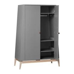 Leander Luna Kinderzimmer Sparset Grau/eiche Babybett Und Kleiderschrank Konfigurierbar -Baby Welt Verkauf 720220 09 leander luna wardrobe large grey oak 7 1