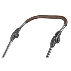 HESBA Condor Coupe Kinderwagen Außen 888 Innen 700 Teilleder Schwenkbare Vorderräder, Ledergriff Dunkelbraun -Baby Welt Verkauf 9580 leather push handle new 2018 dark brown