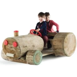 Müller & Herber Naturholz Traktor Bulldog Aus Kiefernholz