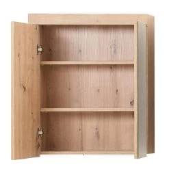 Trendteam Amanda Badmöbel 163x190x34 Cm 5-teilig Asteiche / Asteiche -Baby Welt Verkauf amanda bd 1393 405 92 frontal geoeffnet freisteller 1