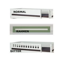 Manis-h Hochbett ASK Pfosten Buche Höhe 155 Cm, 20 Farben Wählbar -Baby Welt Verkauf auswahl absturzsicherung neu gr 1