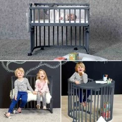 Babybay Maxi Comfort Plus Beistellbett Schiefergrau Lackiert Extra Belüftet -Baby Welt Verkauf babybay maxi comfort plus beistellbett schiefergrau lackiert 190117 004