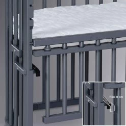 Babybay Maxi Comfort Plus Beistellbett Schiefergrau Lackiert Extra Belüftet -Baby Welt Verkauf babybay maxi comfort plus beistellbett schiefergrau lackiert 190117 005