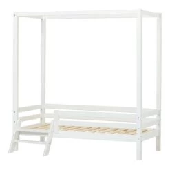 Hoppekids Himmelbett ECO Dream Mit Leiter Weiß 70x160 Cm