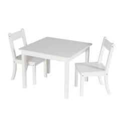 Schardt Bueno Sitzgruppe Dreiteilig MDF Weiß - 2 Stühle, 1 Tisch