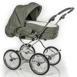 HESBA Calido Kinderwagen Außen 703 Innen 173 Räder Schwarz 30 Cm