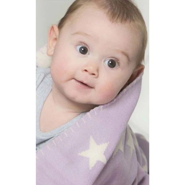 Schardt Kuscheldecke Big Star Mint 95x120 Schmusedecke - 100% Baumwolle 2 Schardt Kuscheldecke Big Star Mint 95x120 Schmusedecke - 100% Baumwolle – Bild 2