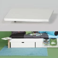 Manis-h Hochbett ASK Pfosten Buche Höhe 155 Cm, 20 Farben Wählbar -Baby Welt Verkauf dreh nachttisch kombi 1