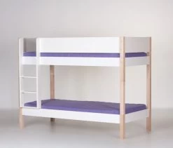 Manis-h Etagenbett FRIGG 90x200 Cm Pfosten Buche Höhe 159 Cm - 20 Farben Wählbar