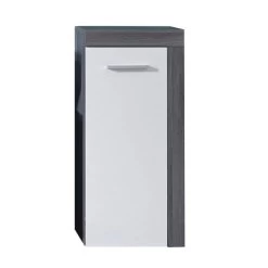 Trendteam Miami Standschrank Weiß / Rauchsilber