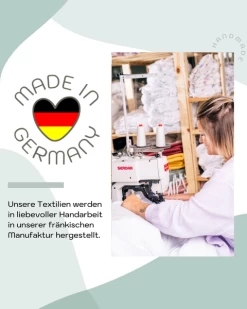 Mionido Stubenwagen Maxi Natur Pyjamabär Grün Mit Garnierung, Matratze Und Matratzenbezug -Baby Welt Verkauf generell made in germany 8
