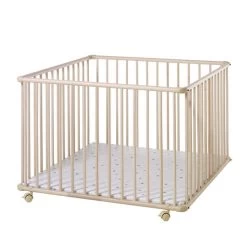 Schardt Laufgitter Basic Buche Massiv Natur 100 X 100 Cm, Mit Laufrollen, Folie Monster